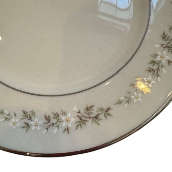Lenox Brookdale China Set - Cup Saucer & Dinner Plate - Floral Design With Plati - Picture 10 of 13